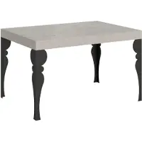 Itamoby Table Extensible Paxon Cashmere 140/244X90 Cm Avec Pieds Anthracite