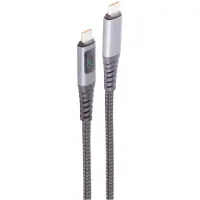 Shiverpeaks BS14-59035 Câble de données et de recharge USB-C 2.0 , avec écran, 2,0 m