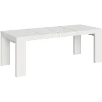 Itamoby Table Extensible Roxell Premium 200/304X90 Cm Frêne Blanc