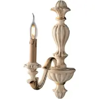 Bonetti Illumina Leonardo Applique En Bois Ivoire Et Feuille D'Or 1 Lumière .14 P.24 Bl180-Ap1-Av