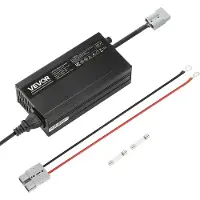 Vevor Chargeur Batterie Lithium LiFePO4 Intelligent 12 V 10 A 14,6 V CA CC avec Connecteur Anderson