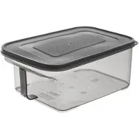 Orion Récipient de cuisine Récipient alimentaire Boîte de stockage pour flocons de céréales Gruaux Farine Pâtes Sucre Produits en vrac avec couvercle Poignée de transport 2,6l MATRIX