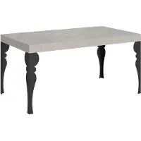 Itamoby Table Extensible Paxon Cashmere 160/264X90 Cm Avec Pieds Anthracite