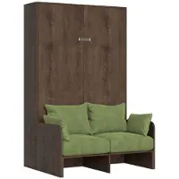 Itamoby - Lit double escamotable vertical 140 Kentaro Sofa Noyer-A35