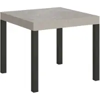 Itamoby Table Extensible 90/246X90 Cm Everyday Pieds Cachemire Anthracite