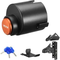 Vevor Antivol Attelage Remorque Compatible avec Coupleurs à Boule Moulés 58,6 mm