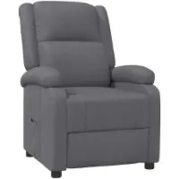 vidaXL Fauteuil relax gris similicuir