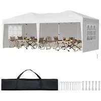 StarTech.com Pavillon pliable Pavillon 5,9x2,96x2,65m - Tente de jardin fixe avec parois latérales - Tente de fête Outdoor Pavillon de jardin