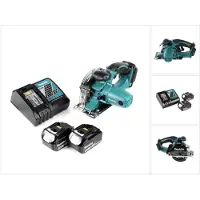 Makita DCS 552 RT 18 V sans fil scie circulaire portative pour métaux 136 mm + 2x 5,0 Ah batterie et chargeur + lame de scie et lunettes de protection