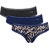 Sloggi Slip 'Go Crush' beige / bleu foncé / gris / noir