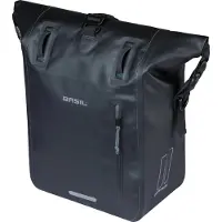 Basil Rivo M, sacoche individuelle noire, 12-15L - Sacoche de vélo avec système de fixation MIK, étanche...