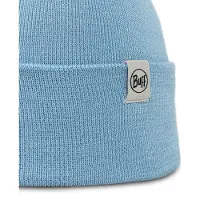 Buff Knitted Beanie Bleu