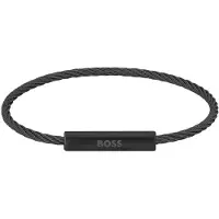 BOSS Bracelet Homme Alek Noir 1580389-Par