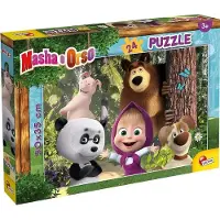 Liscianigiochi Puzzle double face 24el 50x35cm Masha et l'ours. Jouer avec des amis 86078 LISCIANI p12