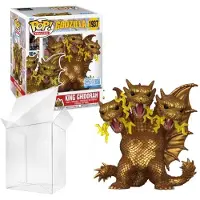 Funko POP! *heo Exclusive Edition* Godzilla Super Sized POP ! Movies Vinyl Figur King Ghidora (Electric) 15 cm