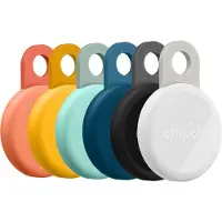 Chipolo LOOP Schwarz/Weiss/Orange/Blau/Gelb/Minze 6-Pack (Android, iOS), Traceur, Vert, Orange, Bleu, Blanc, Noir, Jaune