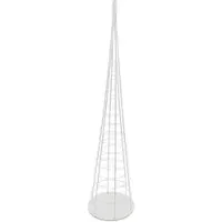 Mendler Arbre décoratif HWC-O91, sapin de Noël, arbre décoratif, décoration de Noël, sapin de Noël à décorer, métal 160 cm blanc