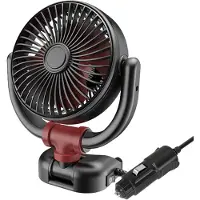 Yunong Ventilateur de refroidissement pour voiture - Puissant, ultra silencieux, rotation à 360°, petit ventilateur portable pour la maison, les voyages, le camping, l'extérieur et l'intérieur