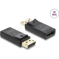 DeLOCK Adaptateur actif DisplayPort 1.4 vers HDMI 8K HDR, compact, noir