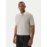 Armani Exchange pour homme. XM000736AF10819F1165 Polo beige (L), Casuel, Coton, Manche courte