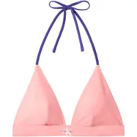 Calvin Klein Lv00q61225 Triangle Bikini Top Rose M Femme