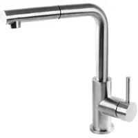 Omnires Albany Küchenarmatur mit ausziehbarem Auslauf, Nickel