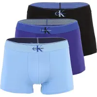 Calvin Klein Lv00nb4472 Trunk Boxers 3 Units Bleu,Noir XS Homme