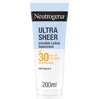 Neutrogena Ultra Sheer Lait Corps Hydratant Invisible SPF 30 200 ml Lait