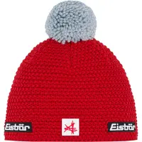 Eisbar Unisexe, Bonnet, Jamie Pompon Ski Austria, Rouge, (Taille unique)