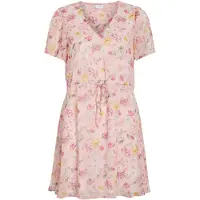 Vila Falia Short Sleeve Short Dress Rose 42 Femme