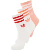 Adidas Chaussettes '3 STRIPES CREW SOCKS 3' orange / pêche / rouge / blanc