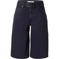 Levi's Super Baggy Fit Denim Shorts Noir 26 Femme