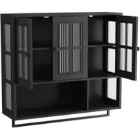 MODFU Meuble TV Moderne avec 3 Tiroirs et Gestion des Câbles - Design Marbre pour TV jusqu'à 90 Pouces - 200x40x42 cm