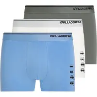 Karl Lagerfeld Boxers 'Ikon' bleu ciel / noir / blanc