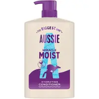 Aussie Miracle Moist après-shampoing hydratant pour cheveux secs et abîmés 1000 ml