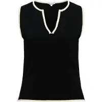 Object Tops en tricot 'OBJViva' noir / blanc