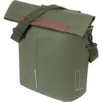 Basil City Mik Hooks Pannier 16l Vert