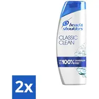 Head & shoulders - Shampooing - Classic Clean - Nettoyage quotidien & cheveux sains - 400 ml - Pack avantage - 2 pièces