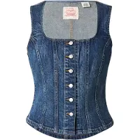 Levi's Haut 'Sculpted Top' bleu denim