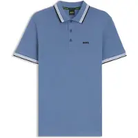 BOSS Paddy 10241663 Green Short Sleeve Polo Bleu XL Homme