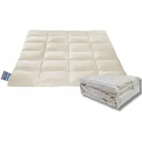 Wilpol bis Couette naturelle 80 % duvet 135 x 200 cm, 1,20 g - BEIGE
