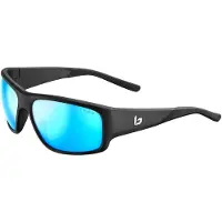 Bolle - Lunettes de soleil polarisées - Sfinx Black Matte - Sky Blue Polarized en Nylon - Taille L - Noir