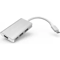 Adam Elements CASA Hub A01m - USB 3.1 USB Type C (USB-C) 4 Port Hub - Siber