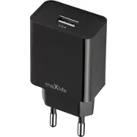 MaXlife Chargeur secteur Mxtc-11, 1 port USB, 3A, noir