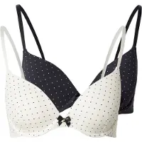Hunkemoller Soutien-gorge 'P&M' noir / blanc