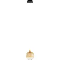 Lyora Suspension Orenda Verre ambré simple