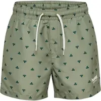 Hummel Regular Bee Aop Board Shorts Vert 116 cm Garçon
