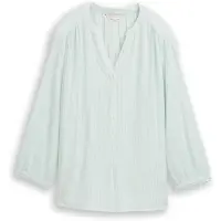Tom Tailor Chemisier menthe / blanc