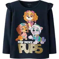 Name it T-Shirt 'NMFJABA PAW' bleu marine / azur / sépia / or