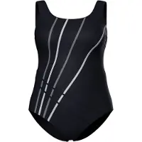 Ulla Popken Maillot de bain gris clair / gris foncé / noir